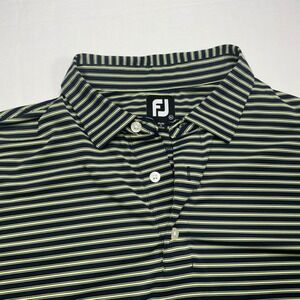 Footjoy FJ Mens Golf Polo Shirt Striped Short Sleeve Performance XL